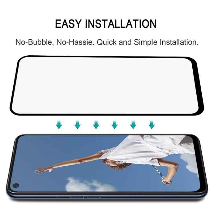 For OPPO A52 Full Glue Full Screen Tempered Glass Film