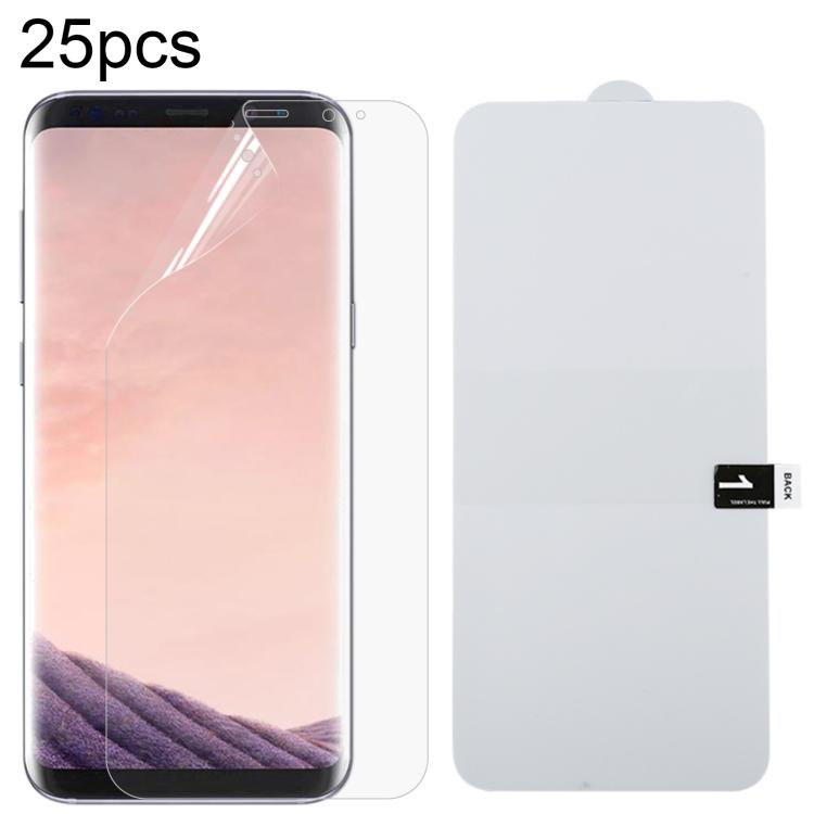 25 PCS For Galaxy S8 Plus Soft TPU Full Coverage Front Screen Protector