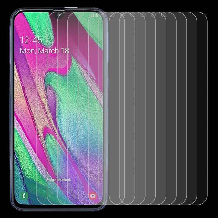 10 PCS 2.5D Non-Full Screen Tempered Glass Film for Galaxy A40