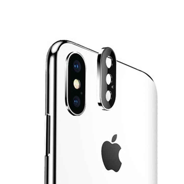 For iPhone XS Max Titanium Alloy Metal Camera Lens Protector Tempered Glass Film