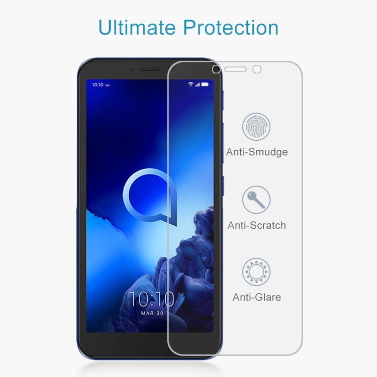 For Alcatel U5 2.5D Non-Full Screen Tempered Glass Film