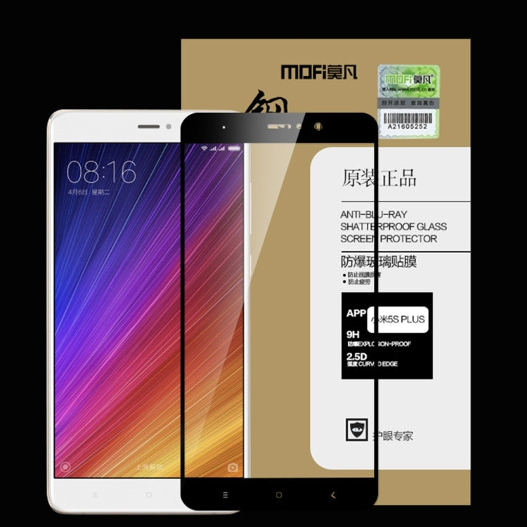 MOFI Xiaomi Mi 5s Plus 0.3mm 9H Hardness 2.5D Explosion-proof Full Screen Tempered Glass Screen Film, For Mi 5s Plus