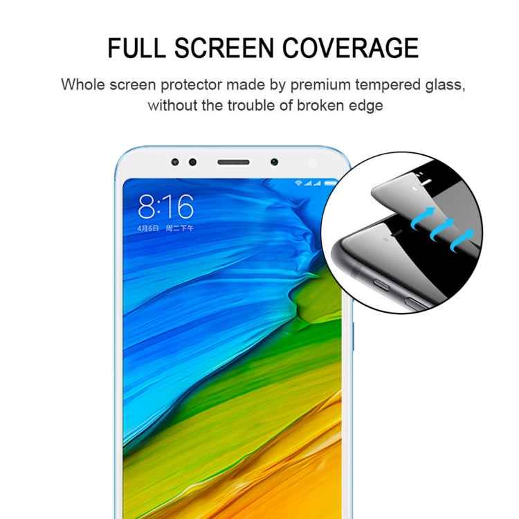 0.33mm 9H 2.5D Full Screen Fully Adhesive Tempered Glass Film for Xiaomi Redmi 5 Plus, For Redmi 5 Plus