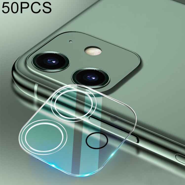 For iPhone 12 50pcs HD Rear Camera Lens Protector Tempered Glass Film