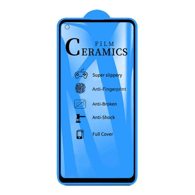 25pcs For Samsung Galaxy A21s 2.5D Full Glue Full Cover Ceramics Film
