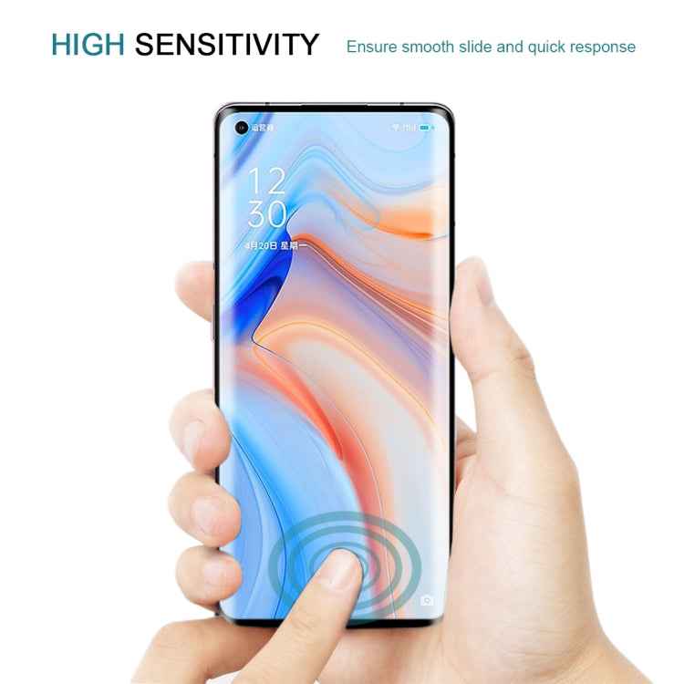 For OPPO Reno4 Pro 25 PCS 3D Curved Edge Full Screen Tempered Glass Film