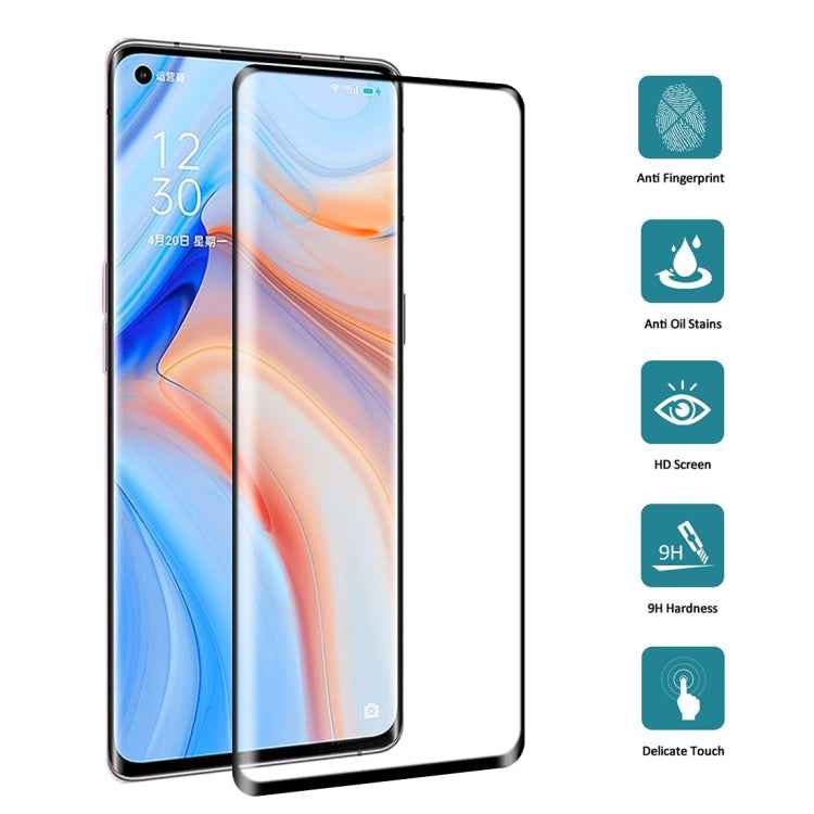 For OPPO Reno4 Pro 3D Curved Edge Full Screen Tempered Glass Film
