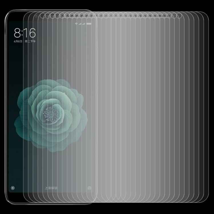 50 PCS 0.26mm 9H 2.5D Tempered Glass Film for Xiaomi Mi 6X & A2