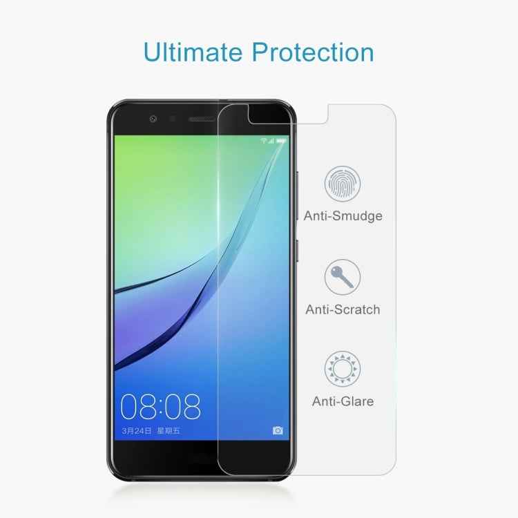 2 PCS 0.26mm 9H 2.5D Tempered Glass Film for Huawei nova Lite