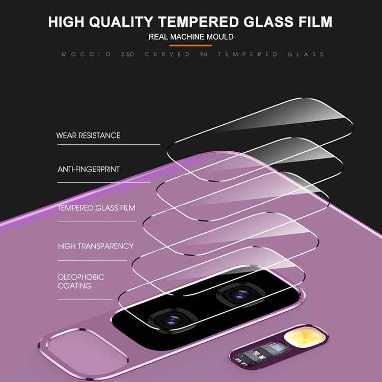 mocolo 0.15mm 9H 2.5D Round Edge Rear Camera Lens Tempered Glass Film for Galaxy S9+