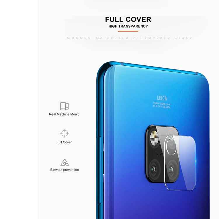mocolo 0.15mm 9H 2.5D Round Edge Rear Camera Lens Tempered Glass Film for Huawei Mate 20 Pro