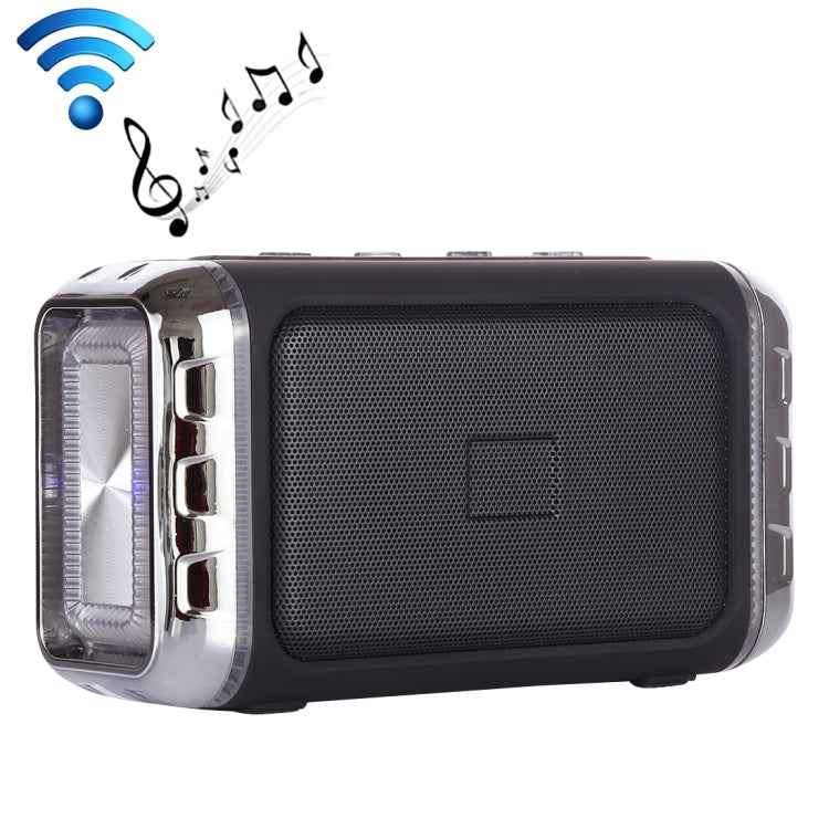 LN-22 DC 5V Portable Wireless Speaker with Hands-free Calling & Dual Colorful LED Light, Support USB & TF Card & 3.5mm Aux