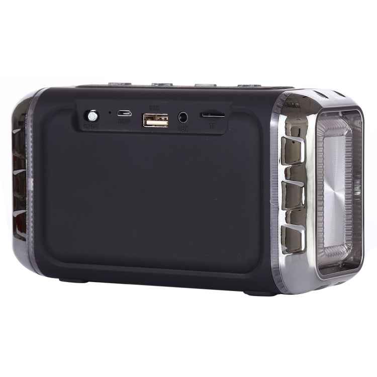 LN-22 DC 5V Portable Wireless Speaker with Hands-free Calling & Dual Colorful LED Light, Support USB & TF Card & 3.5mm Aux