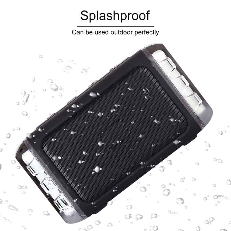 LN-22 DC 5V Portable Wireless Speaker with Hands-free Calling & Dual Colorful LED Light, Support USB & TF Card & 3.5mm Aux