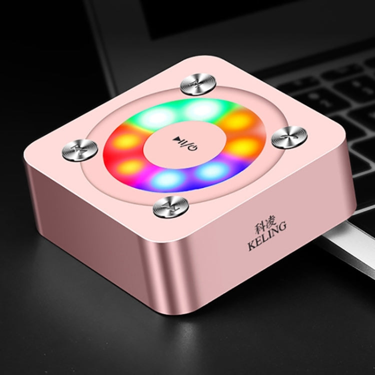 A9 Portable Bluetooth Stereo Speaker with Built-in MIC & Light, Support Hands-free Calls & TF Card & AUX IN, Bluetooth Distance: 10m, with Light(Rose Gold), with Light(Gold), with Light(Black)