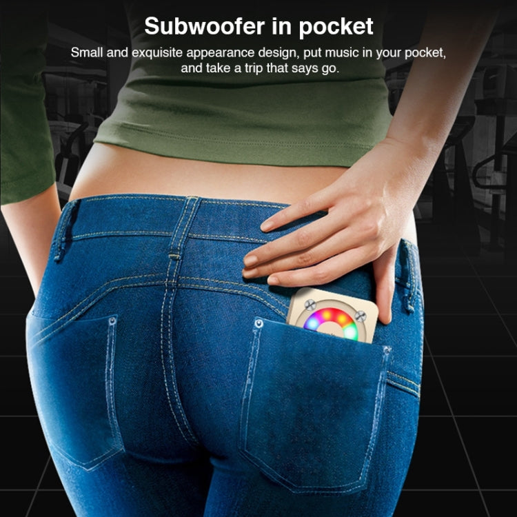 A9 Portable Bluetooth Stereo Speaker with Built-in MIC & Light, Support Hands-free Calls & TF Card & AUX IN, Bluetooth Distance: 10m, with Light(Rose Gold), with Light(Gold), with Light(Black)