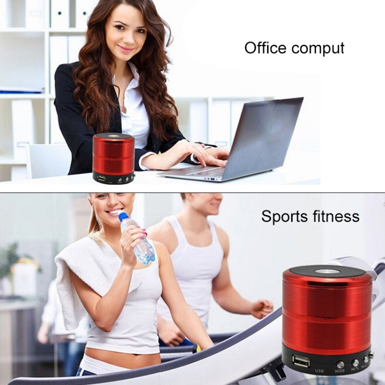WS-887 Bluetooth Speaker with Lanyard, Support Hands-free Call & FM & U Disk & TF Card & AUX