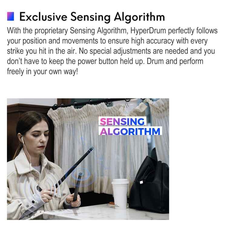 Hyperdrum Somatosensory Virtual Drum Kit Smart Portable Musical Instrument