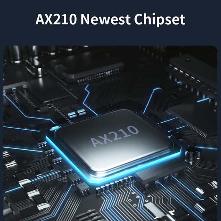 COMFAST CF-AX210 PLUS 5374Mbps Tri-band + Bluetooth 5.2 Wireless WiFi6E PCI-E Network Card, CF-AX210 PLUS