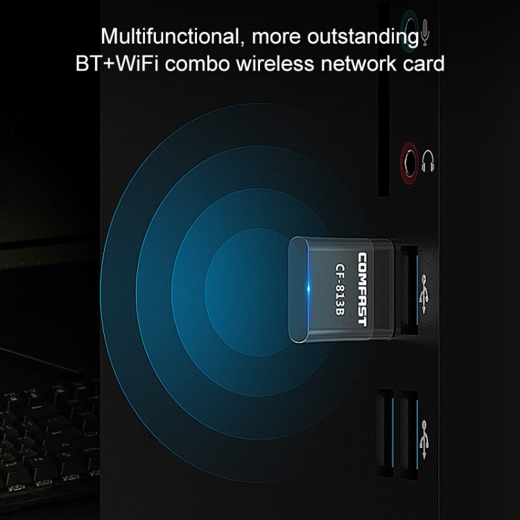 COMFAST CF-813B 650Mbps Dual-band Bluetooth Wifi USB Network Adapter, CF-813B