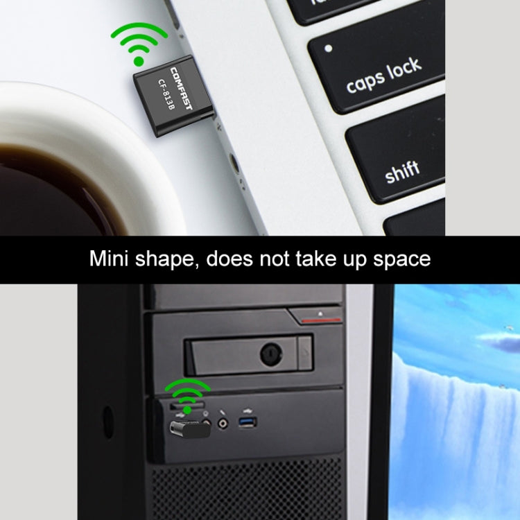 COMFAST CF-813B 650Mbps Dual-band Bluetooth Wifi USB Network Adapter, CF-813B