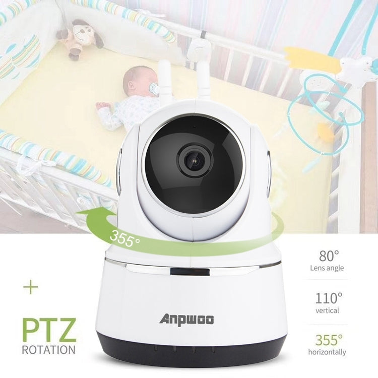 Caméra IP WiFi HD Anpwoo Guardian 2.0MP 1080P 1/3 pouce CMOS, détection de mouvement et vision nocturne, noir Guardian, blanc Guardian