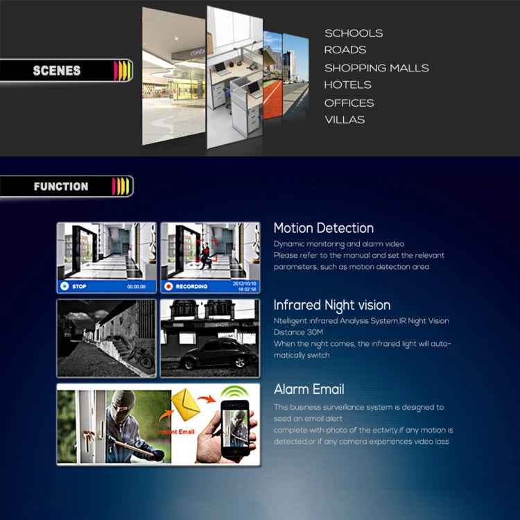 TV-637H2/IP POE H.264++ 2MP(1080P)POE IP Camera Video Surveillance Cameras