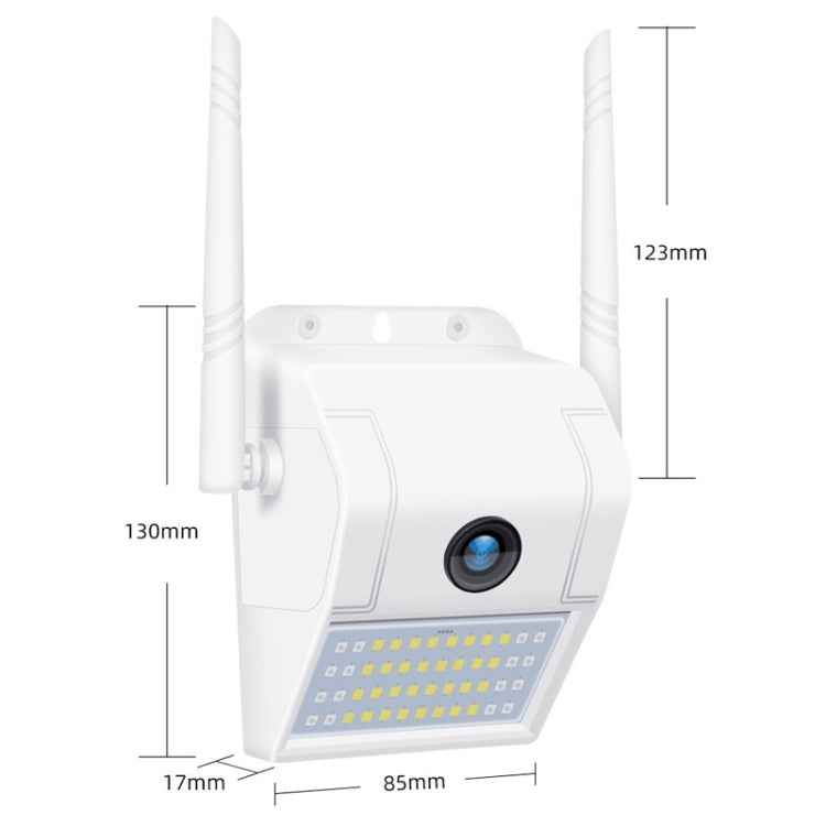 DP11 2 Megapixel IP66 Waterproof Wall Light Wireless IP Camera, Support Multiple Night Vision & Mobile Phone Remote Monitoring & Voice Intercom & Motion Detection / Alarm & 128GB Memory Card