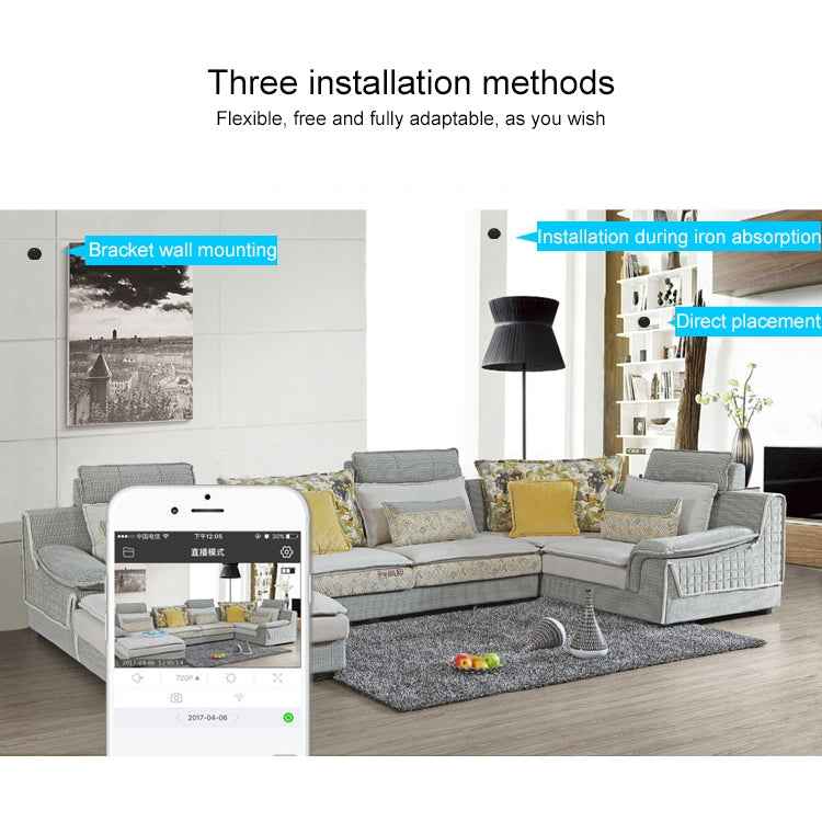 HDQ15 HD 1080P WIFI Mini Camera, with IR Night Vision & Remote Surveillance