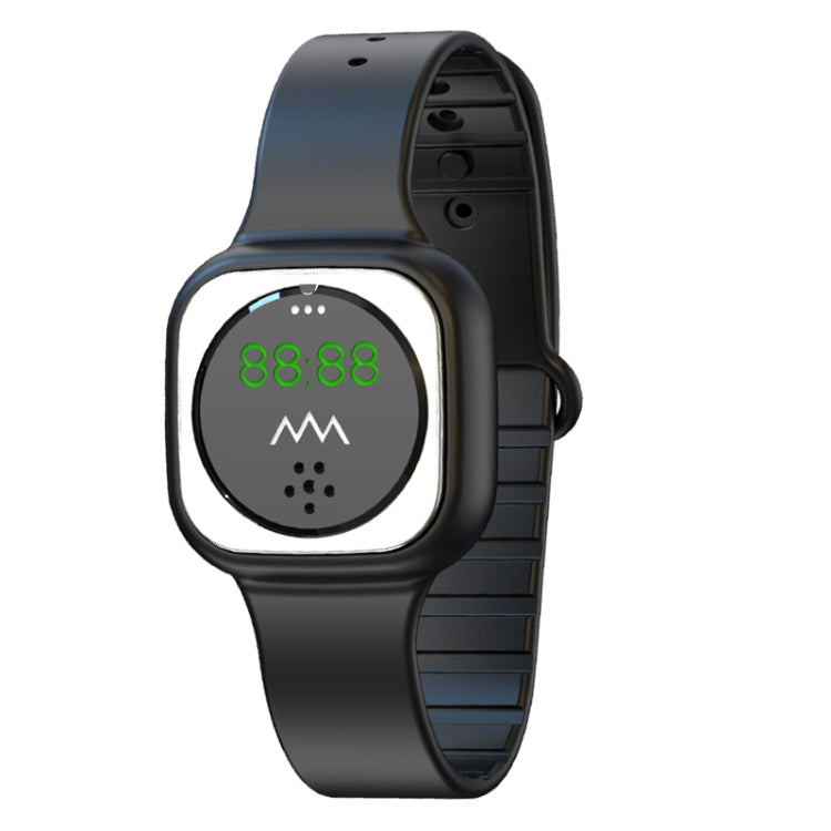 F9 Outdoor Silica Gel Mosquito Repellent Wristband with Clock, F9 (White), F9 (Black)