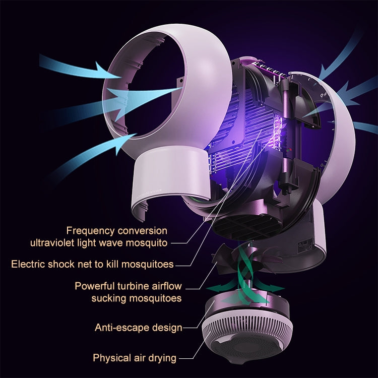 MM026 2W There Are Star People Electric shock Mosquito Killer Lamp