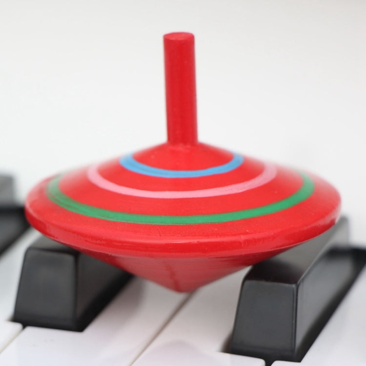 Parent-child DIY Puzzle Toy Mini Wooden Rotating Gyro, Size: 6*6cm, Rotating Gyro