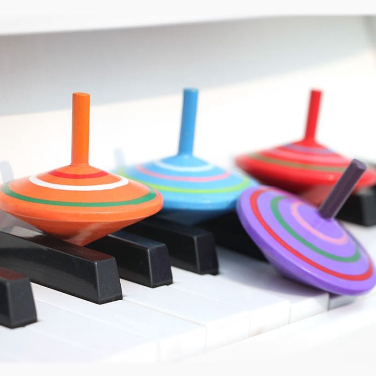 Parent-child DIY Puzzle Toy Mini Wooden Rotating Gyro, Size: 6*6cm, Rotating Gyro