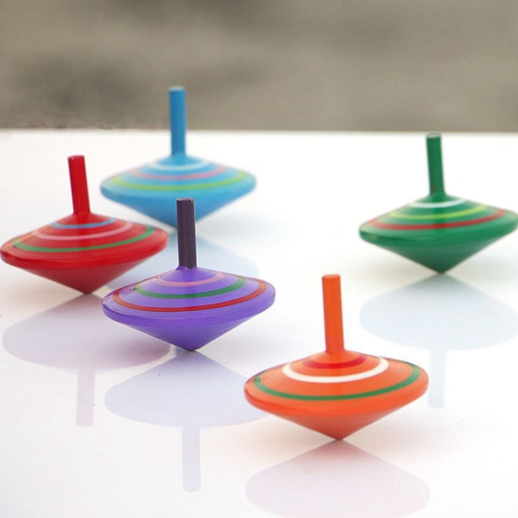 Parent-child DIY Puzzle Toy Mini Wooden Rotating Gyro, Size: 6*6cm, Rotating Gyro