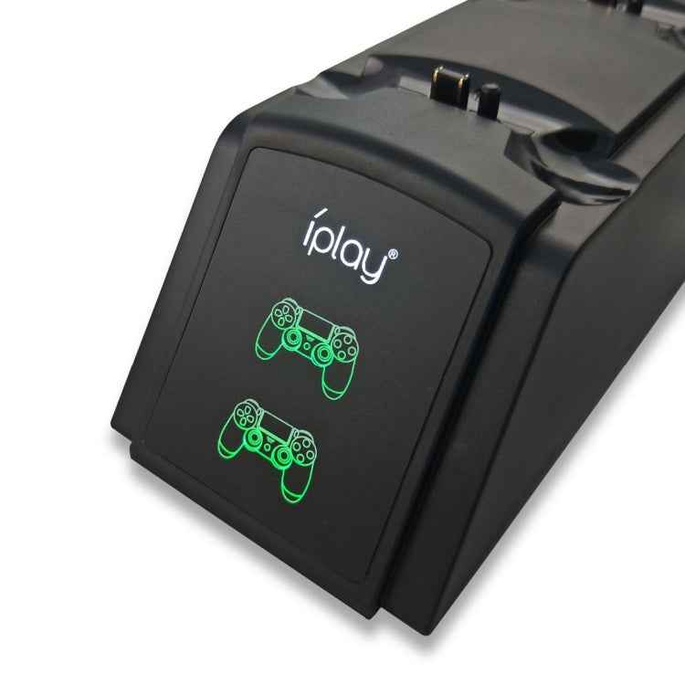 iplay Dual Port Charging Dock Station Stand / Controller Charging Stand for For Sony Playstation 4 PS4 & Slim PS4 Pro with LED Display Indicator Screen