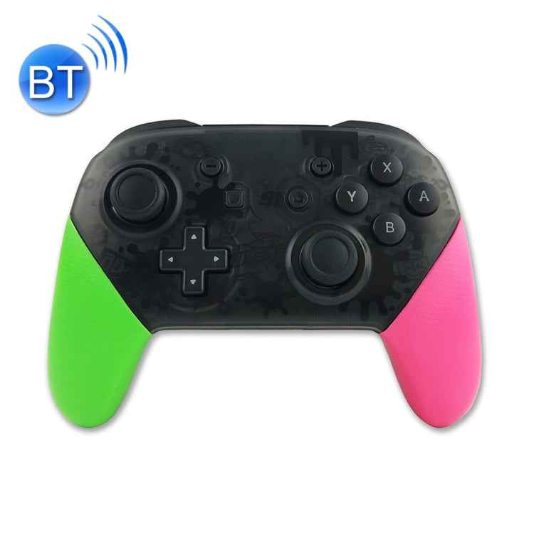 Wireless Game Pro Controller With Screenshot Vibration Function for Nintendo Switch(Green Pink)