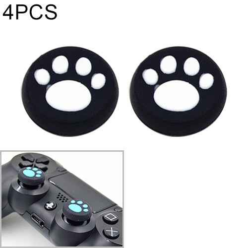 4 PCS Cute Cat Paw Silicone Protective Cover for PS4 / PS3 / PS2 / XBOX360 / XBOXONE / WIIU Gamepad Joystick