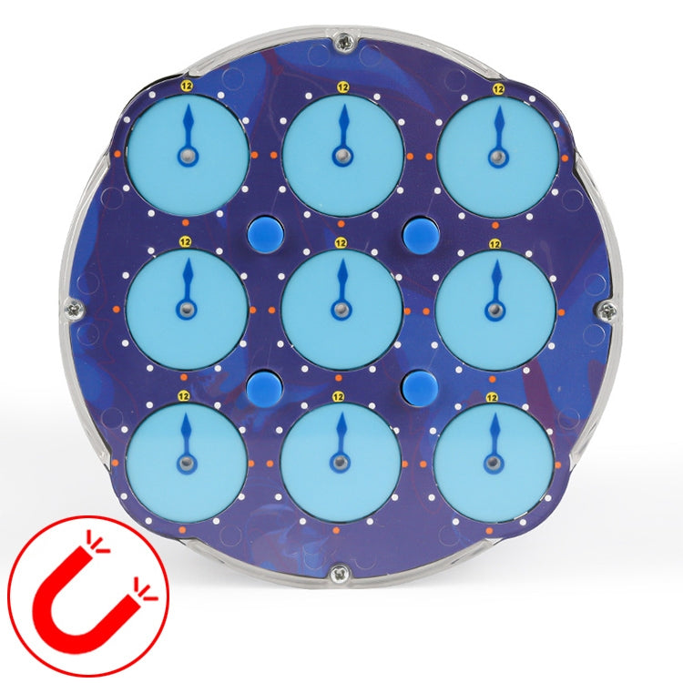 Carbon Fiber Membrane Third-order Magic Cube Children Educational Toys, Sengso Magnetic Clock Cube