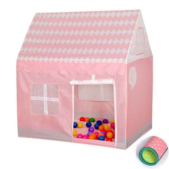 Household Children Printing Play Tent Small Game House with Mat