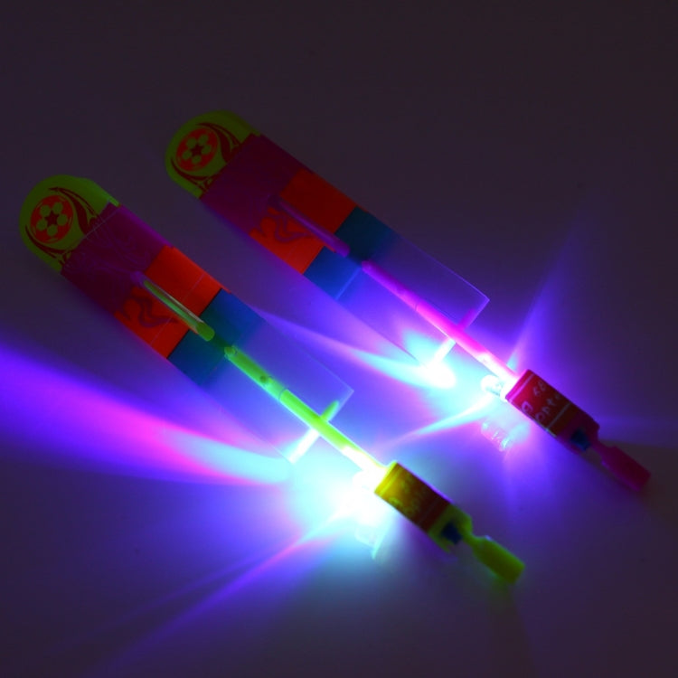 10 PCS Amazing LED Light Slingshot Flying Arrows, Random Color Delivery, Size: Large, Large