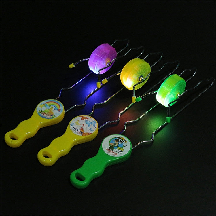 3 PCS Creative Colorful Flash Light Orbit Yoyo Ball, Random Color Delivery, 3 PCS Yoyo Ball