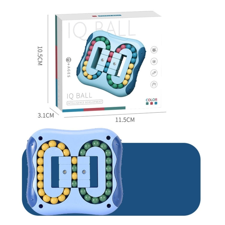 4 PCS Rotating Magic Beans Decompression Educational Toys Children Fingertip Magic Cube Toys, (Blue)