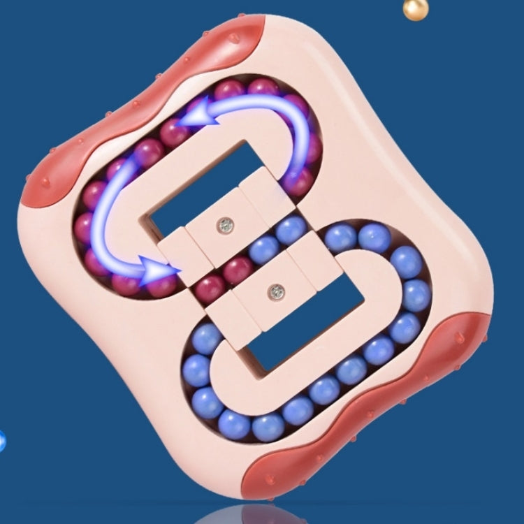 4 PCS Rotating Magic Beans Decompression Educational Toys Children Fingertip Magic Cube Toys, (Blue)