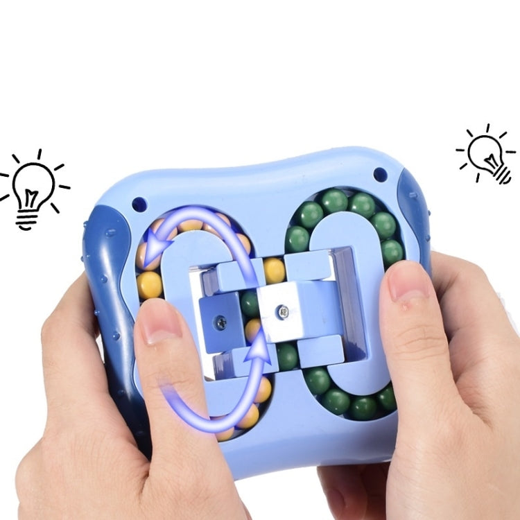 4 PCS Rotating Magic Beans Decompression Educational Toys Children Fingertip Magic Cube Toys, (Blue)