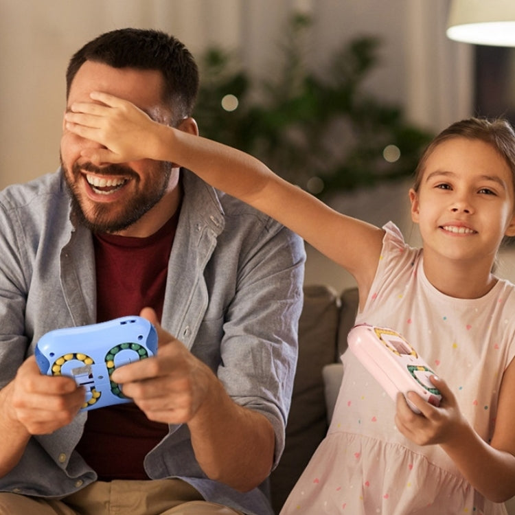 4 PCS Rotating Magic Beans Decompression Educational Toys Children Fingertip Magic Cube Toys, (Blue)