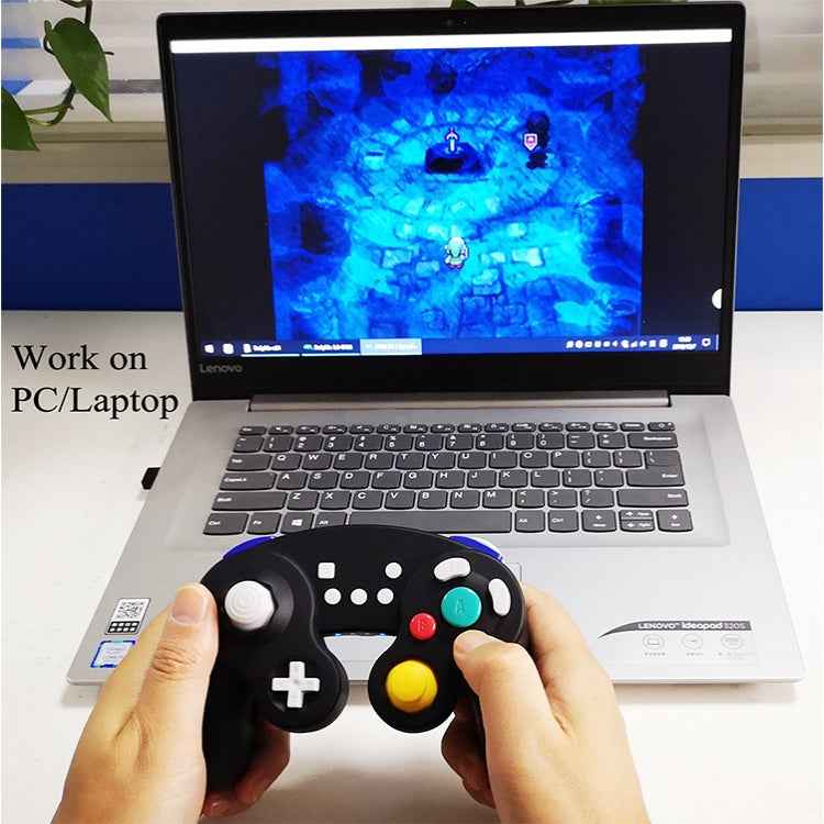 Three-point Decorative Strip Wired Game Handle Controller for Nintendo NGC