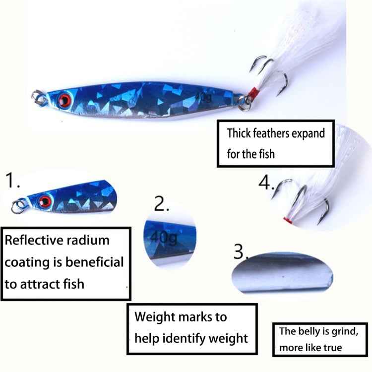 HENGJIA 7 PCS Metal Lures Iron Fishing Lures Bait