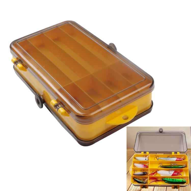 Portable Outdoor Lure Box Transparent Plastic Double-sided Storage Box, Size: 18 x 10 x 5cm
