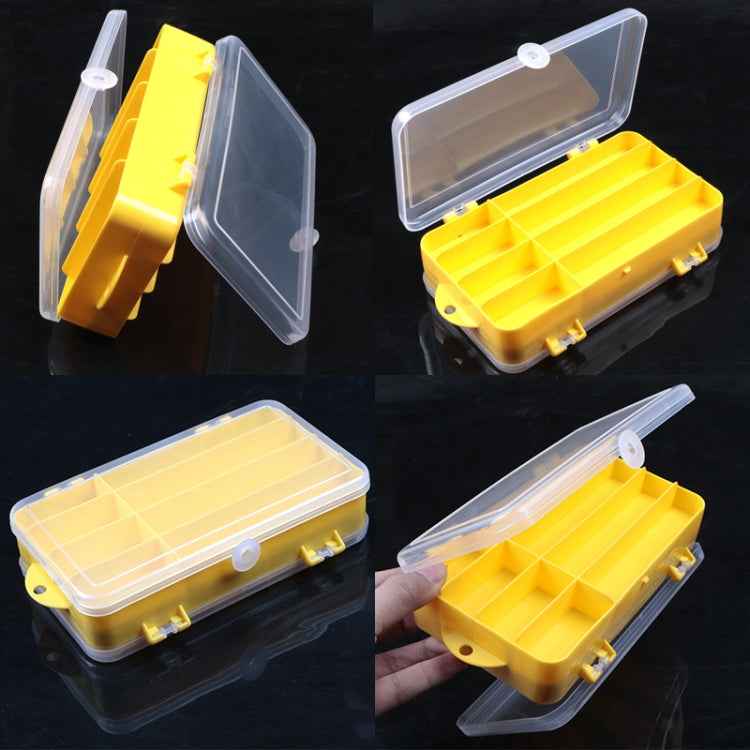 Portable Outdoor Lure Box Transparent Plastic Double-sided Storage Box, Size: 18 x 10 x 5cm