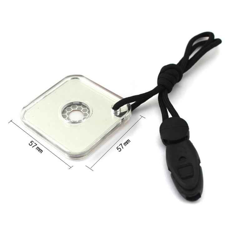 Multifunctional Survival Emergency Rescue Reflective Signal Mirror Hiking Outdoor Tool with Whistle